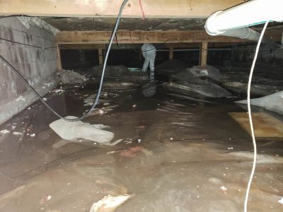 Clean and Dry Crawlspace
